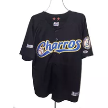 Jersey Camisola Beisbol Charros Jalisco Guadalajara Negro