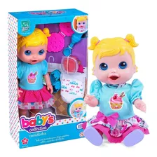 Boneca Comidinha Come E Faz Cocozinho Supertoys 33cm