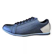 Zapatilla Casual Cuero Costuras Cordones | Morris (1550)