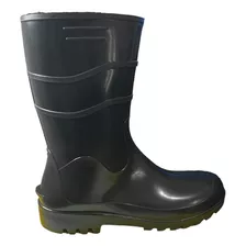 Bota Pvc Work Flex Cano Curto Preta Com Forro C/ Ca