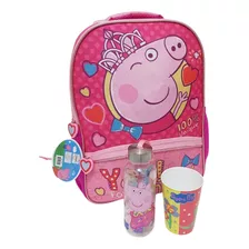 Mochila Peppa Pig, Set Merienda