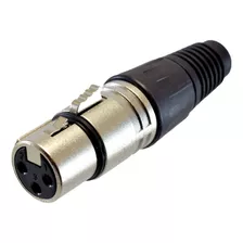 Conector Hembra Xlr Nickel