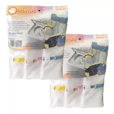 2 Kits P M G Sacos Lavar Roupa Intima Delicada Com Zíper 