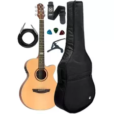 Violão Strinberg Flat Sf200c Ns Kit Capa Luxo Acessórios