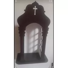 Capela Oratório 55cm Para Imagem De Até 36cm Mdf Madeira