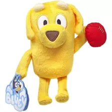 Bluey & Friends Lucky - Peluche Con Fútbol (8.0 in) Color Amarillo