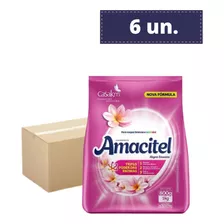 Kit 6un. Detergente Em Pó Amacitel 800g Alegres Encantos