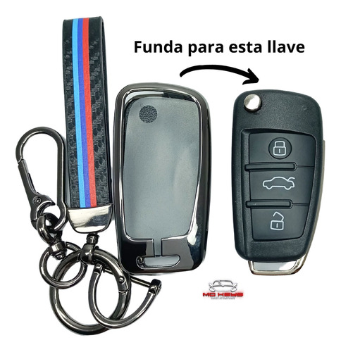 Funda Llave Control Audi A1 A2 A3 A4 A6 Q5 Q7 Tt Zinc Carb. Foto 4