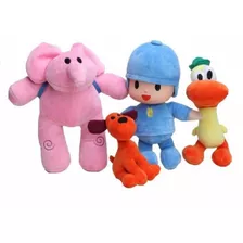 Peluche Eli-pato-loula- Pocoyo Y Sus Amigos 25-28cm X4uni