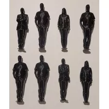 10 Personas En Escala 1:75 Para Maquetas