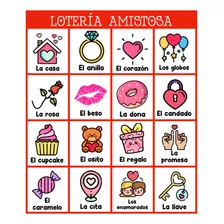 Loteria San Valentin Amor. Digital. Kit Imprimible + Regalos