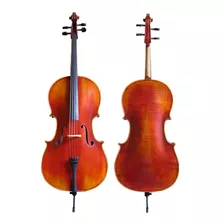 Violonchelo 4/4 Tamaño Grande Diseño En Ébano Acabado