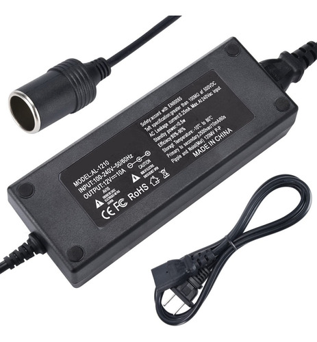 10a 120w Auto Adaptador Convertidor De Corriente 110v A 12v