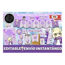 Kit Imprimible Candybar Lyna Youtuber 100% Editable