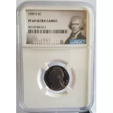 Moeda Americana 5 Cents 1999 S Proof Ngc Pf 69 Ref 1030