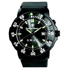 Smith - Wesson Men.s Sww-45 S.w.a.t. Reloj Con Correa De Cau