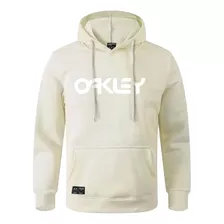 Moletom Masculino Oakley Logo Escrito Casaco De Frio Capuz