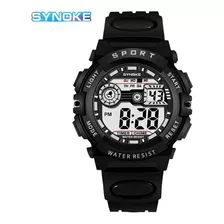 Relógio Digital Esportivo Eletrônico À Prova D'água Synoke Black Bezel Color