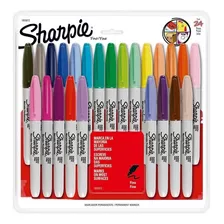 Set 24 Marcadores Permanentes Sharpie Punta Fina Colores