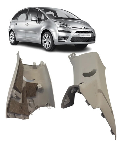 Acabamento Coluna Traseiro Direito Citroen C4 Picasso 07/13 Ct2587 (ERICK 5D13) - Citroën - Código 180368344228