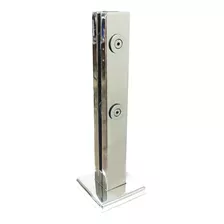 Pinça Coluna Torre 2 Furo Inox 304 30cm Guarda Corpo