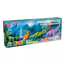 Puzzle Dinosaurio Brilla En La Oscuridad 200 Ps - Hape - Vaj