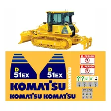 Kit Adesivos Komatsu Trator De Esteira D51ex D51 Ex Mk