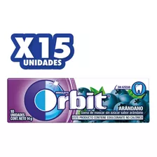 Orbit Chicle Sin Azúcar Sabor Arándano 10un X 15 Paquetes