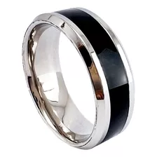 Anel Aço Inox 8mm Masculino Feminino M410