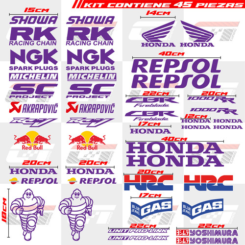 Stickers Calcomanas Honda Cbr 1000rr Fireblade Repsol Hrc Foto 10