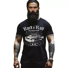 Camiseta Camisa Algodão Rock And Roll Carro Antigo Moda Rock