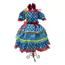 Vestido Caipira De Quadrilha Festa Junina Infantil Luxo Bk26