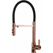 Torneira Gourmet Rose Gold Misturador Bica Dupla Filtro Luxo