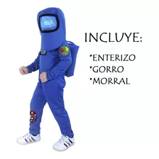 Disfraz De Among Us Impostor Azul Para Niño Talla: 10 