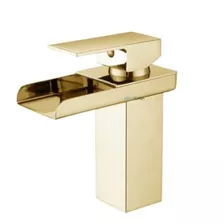 Torneira Misturador Monocomando Cascata Calha Metal Baixa