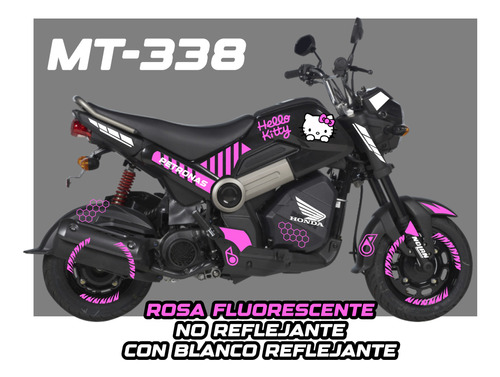 Kit  Calcomanias Fluorescente Completo Honda Navi Nia Mujer Foto 2