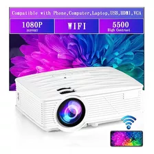 Proyector Video Beam Wifi 6000 Lumens Fullhd 250''promo Color Blanco 110v