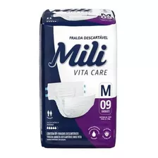 Kit Fralda Adulto Mili Vita- Tam: M- 4 Pct (total 36 Un)