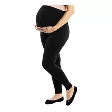 Calça Legging Preta Gestante Confort Opaca Mommy Lupo Fio50