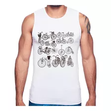 Regata Bicicletas Antigas Camiseta Masculina