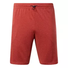 Short Deportivo De Hombre Reebok Workout Melange Bordeaux