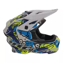 Cascos De Motos Cross Hro Mx03 Azul Airoh/mt/ls2/hjc