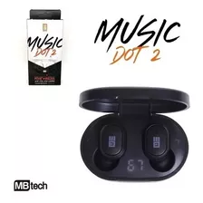 Fone De Ouvido Bluetooth Music Dot 2 Wireless C/ Visor