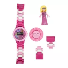 Relógio Infantil Princesas Brinquedo Rosa Divertido Presente