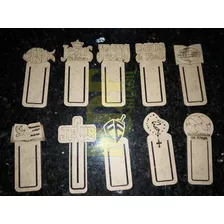  Kit 50 Marcadores De Páginas Personalizados Religioso Mdf C