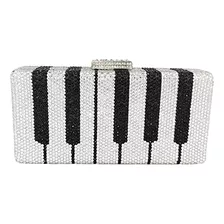 Bolso De Mano De Cristal Para Teclado De Piano Para Mujer, M