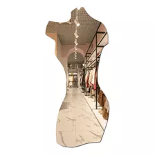 Espelho Silhueta Feminina - Decoração Boutique Loja De Roupa
