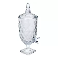 Suqueira Dispenser Cristal Para Suco Diamond 5 Litros Lyor