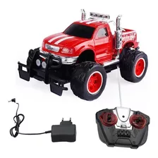 Carrinho Controle Remoto Recarregável Caminhonete 4x4 Pickup