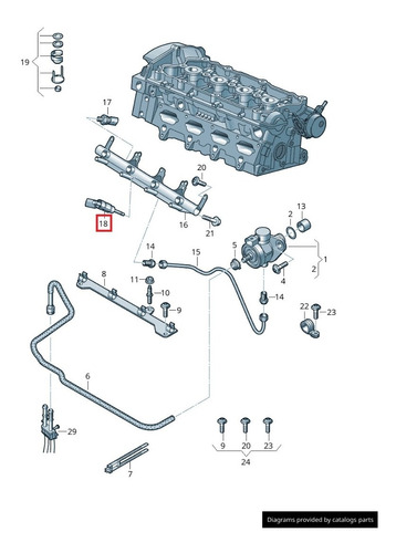Inyector Gasolina Audi A3 A4 A5 Tt 2.0 Tfsi 2004 2015 Foto 4